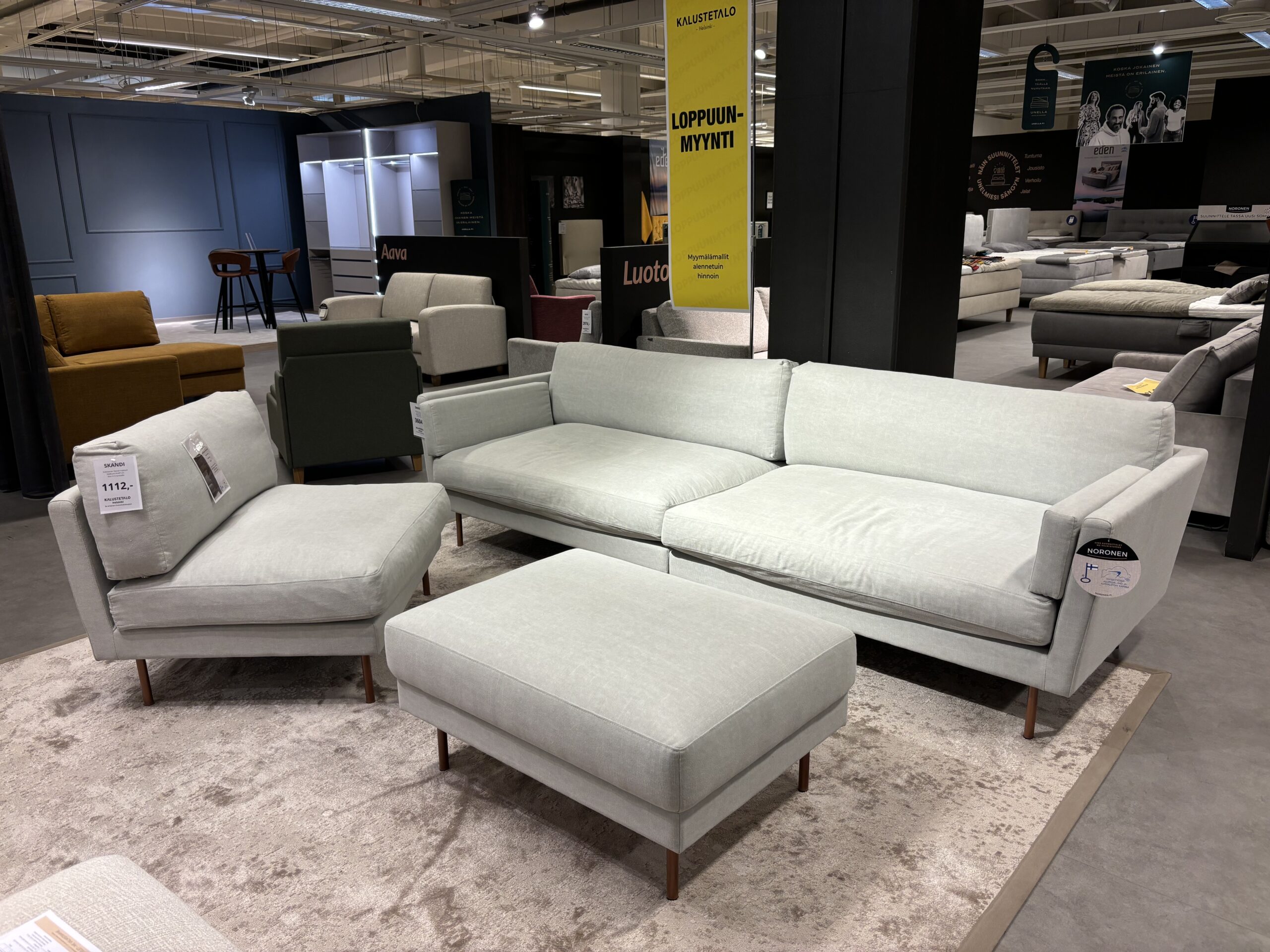 Skandi moduulisohvakokonaisuus, myymälämalli